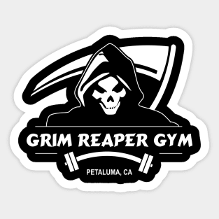 Grim Reaper Gym Petaluma Reversed Sticker